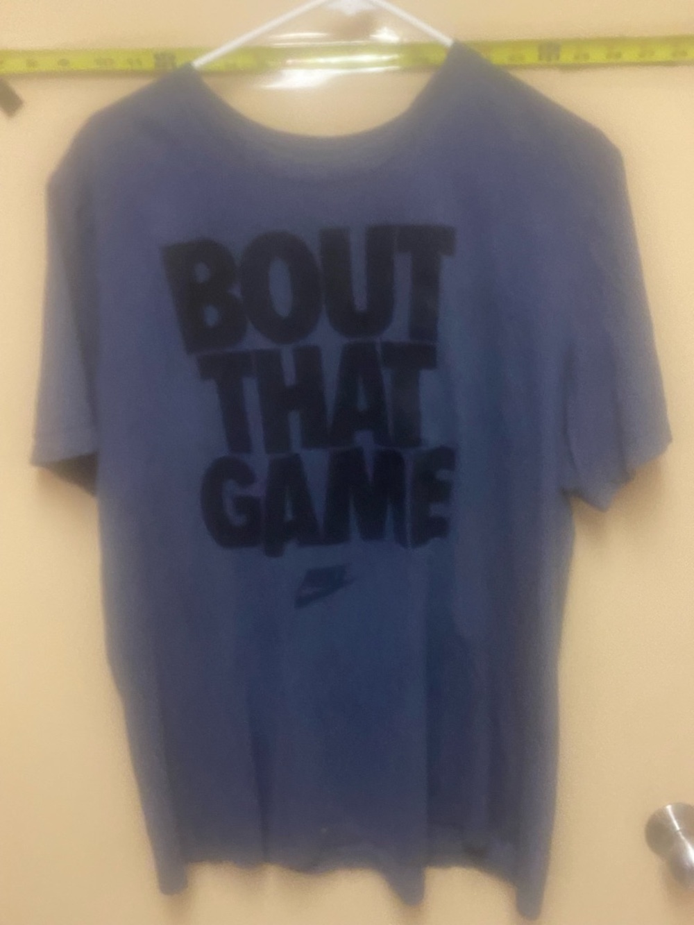 Vintage Nike Blue 'Bout That Game' Graphic Tee